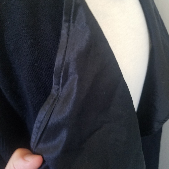 NEW Stewart Brown Black Wool Knit Cardigan Sweater Women's Size Small - Picture 3 of 8